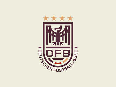 DFB redesign clean eagle football german germany logo minimalistic simple soccer sport team world cup