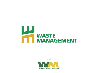Waste Management environment green logo rebrand recycling redesign
