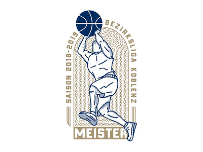 Bad Neuenahr Shooters basketball champions line line art team vector