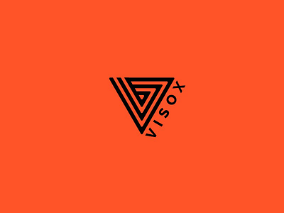 Visox brand geometric geometry lines logo sports visox