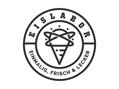 Eislabor brand branding cone eis food ice ice cream logo logo design