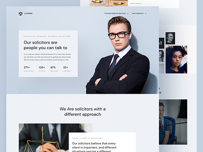 LAYWER - Lawyer Agency Landing Page