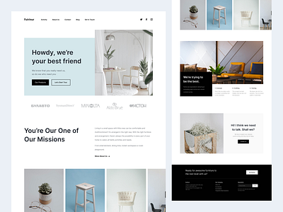 Furnitur - Furniture Landing Page clean elegant furniture furniture website homepage inspiration landing page landing page design light minimal minimalist simple web design website