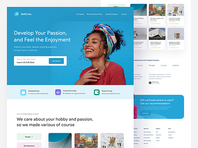 SkillCrew - Homepage Design