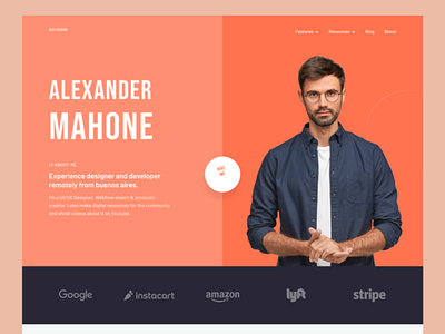 ALEX - Freelancer Portfolio Web Design by Malik Abimanyu for Keitoto on ...