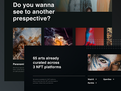 Kuntalk - NFT Artist Portfolio by Malik Abimanyu for Keitoto on Dribbble