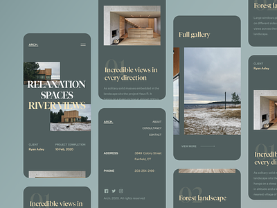 Residential Showcase - Responsive View clean concept dark design fireart fireart studio interface ios layout minimal mobile responsive typography ui ux web