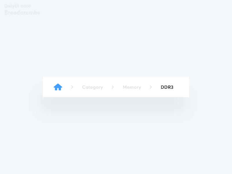 DailyUI Challenge 056 Breadcrumbs by Adarsh Goldar on Dribbble