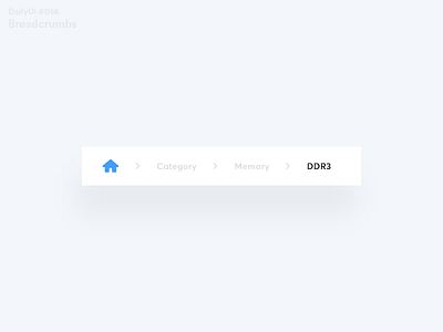 DailyUI Challenge #056 - Breadcrumbs