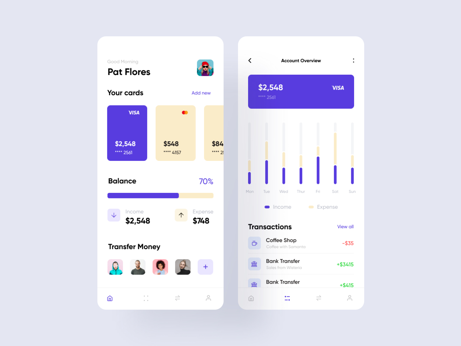 Wallet App 01 by Adarsh Goldar for Fireart Studio on Dribbble