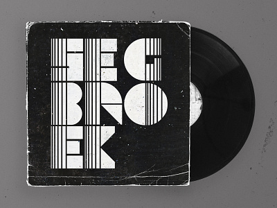 Vinyl Cover album cover design bauhaus cover art cover design darkwave lettering minimal segbroek typeface typography typography design vinyl cover