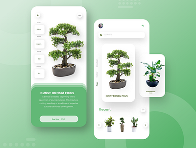 Plant Store Application appdesign design html css market mobile plants ui uidesign uiux ux web design