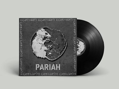 Pariah Vinyl Cover album album artwork album cover cover artwork lp cover rats sketchdrawing typography vinyl cover ying yang