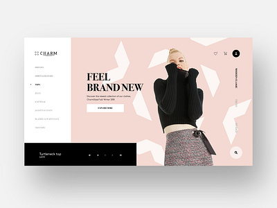 Fashion UI appdesign charmstyle fashion graphicdesgn landingpage redesign shop ui uidesign uiux uiuxdesign user experience user inteface waxflower web design