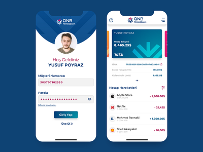 QNB Finansbank App UI/UX