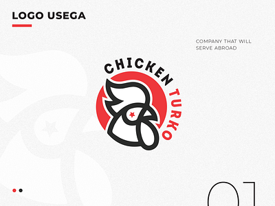 Chicken Turko Fastfood animation branding chicken clean color concept eat fastfood flat font icon illustration logo minimal turkey typography vector