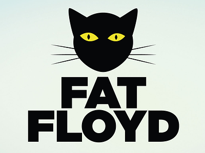 Fat cat called Floyd cat logo