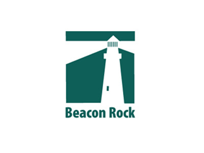 Beacon Rock beacon green light lighthouse logo rock