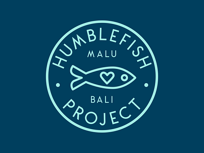 Humblefish Project Logo badge bracelets brand branding design fairtrade fish icon jewelry logo nonprofit