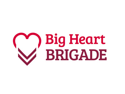 Big Heart Brigade Logo branding logo
