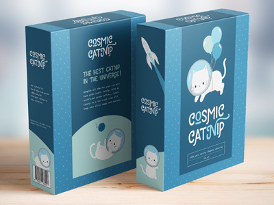 Cosmic Catnip branding packaging redesign