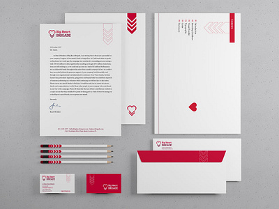 Big Heart Brigade Branding branding logo nonprofit redesign