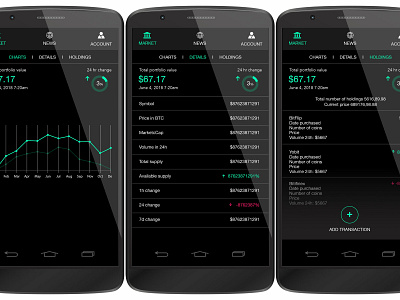 BSWAN app design application ui art direction blockchain branding creative direction design finance logo mobile trading ux flow