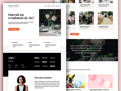 Event Planner - Landing Page design event landing page landing page design planner presentation web design website wedding