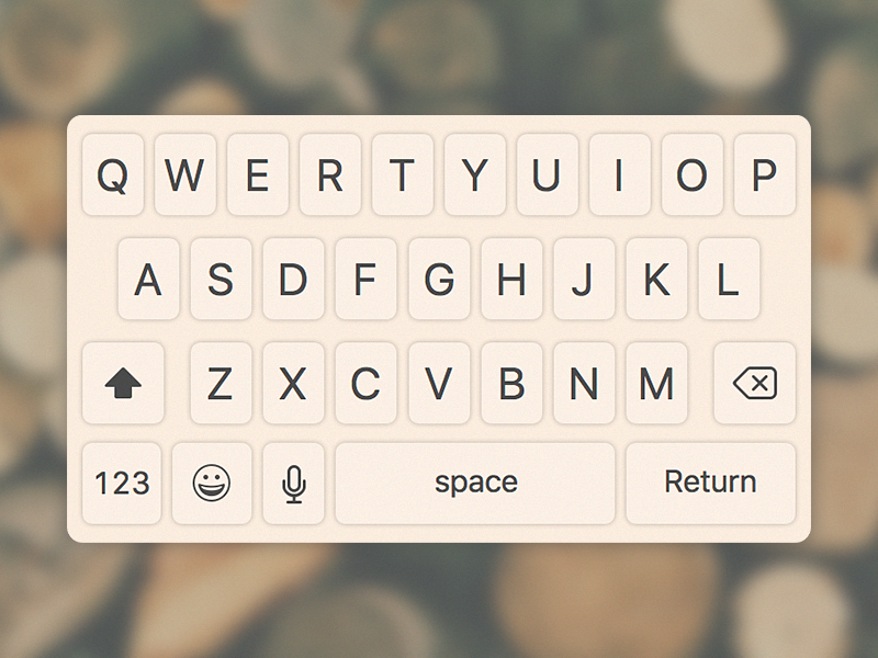 iOS Keyboard by Robert Anitei on Dribbble
