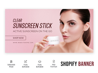 Web Banner | Shopify Banner | Beauty fashion Banner