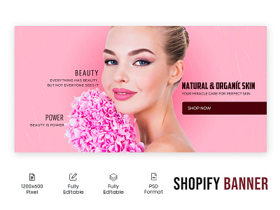 Web Banner | Shopify Banner | Beauty fashion Banner