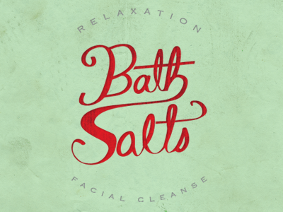Bath Salts bath bathsalts lettering salts texture typography