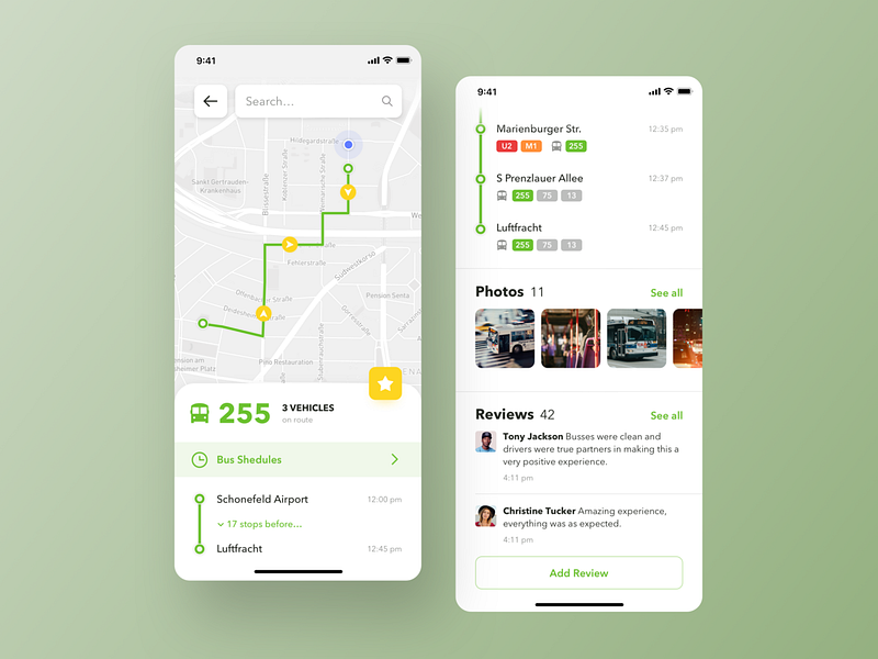 Public Transport App Concept by Nika Krivaia on Dribbble