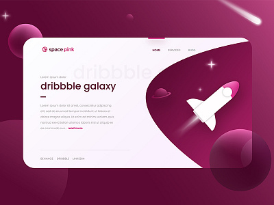 Hello Dribbble! debut first shot galaxy hello dribbble space ui user experience user interface ux