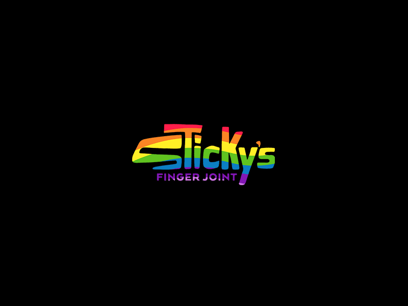 Sticky Pride Wave animation chicken food logo pride wave