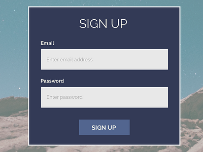 Day 001 100 day challenge daily ui sign up