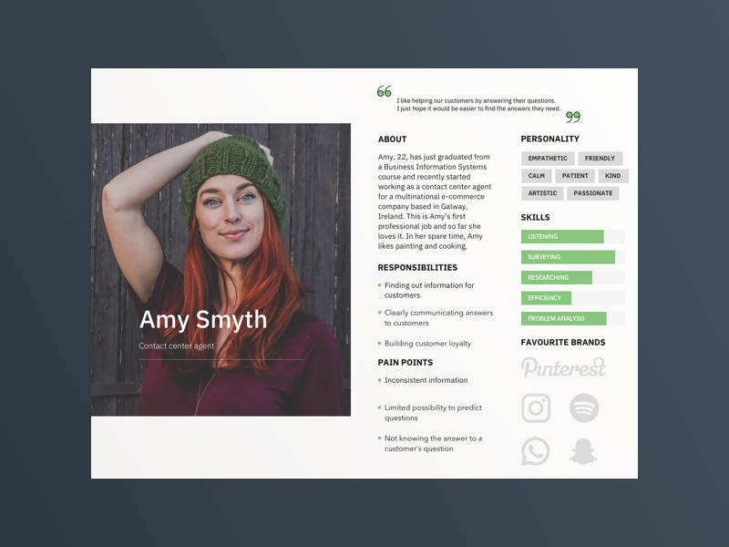 Agent persona by Kat Rejkiewicz on Dribbble