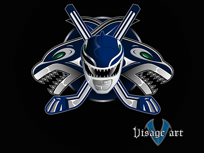 Mighty Morphin Vancouver Canucks brand canucks design fun identity logo mighty mmpr morphin power rangers vancouver