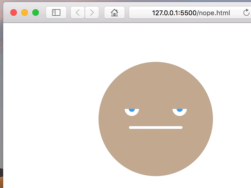 Nope! animation css design html illustrator minimal no nope simple web