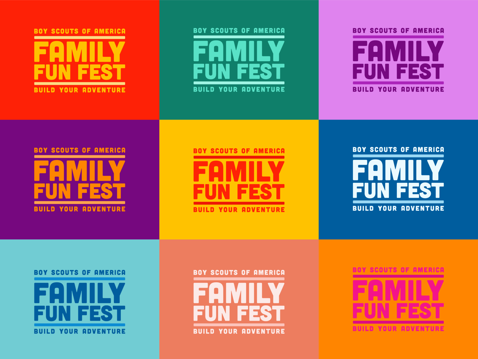 Family Fun Fest Logo by Monica Herman on Dribbble