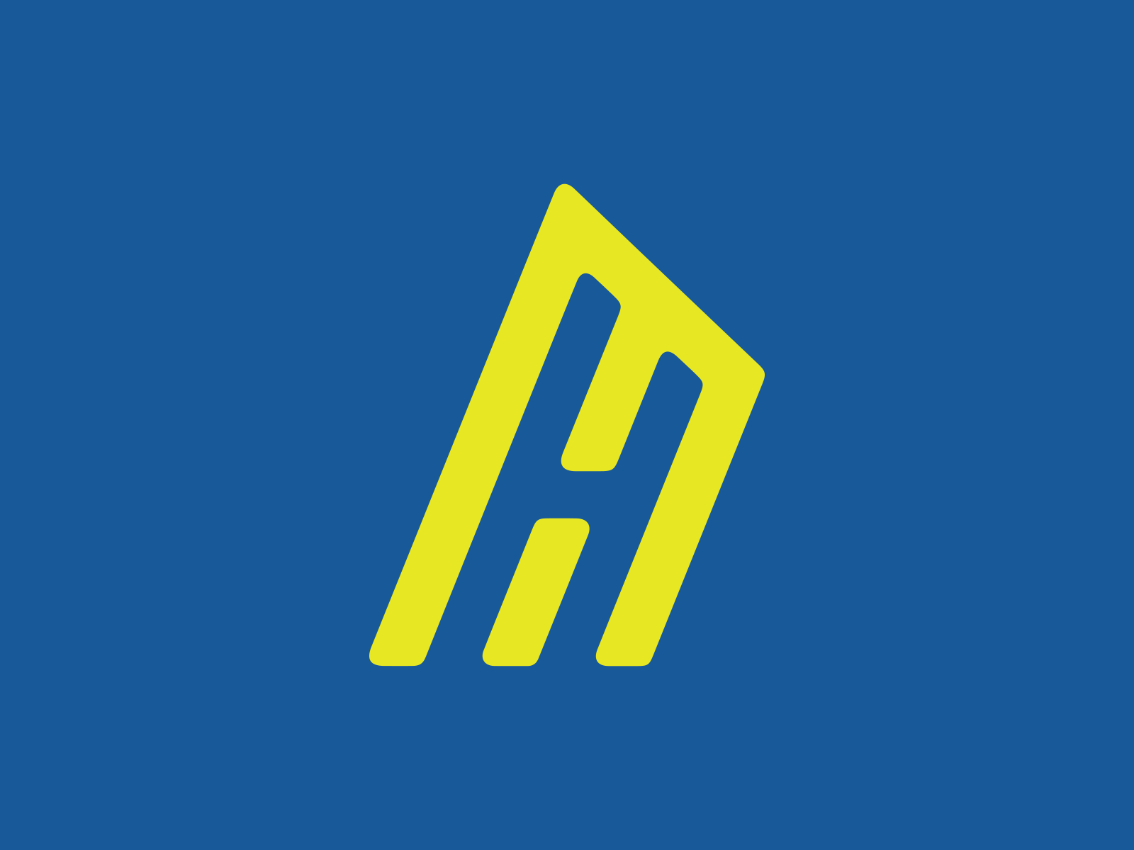 M + H Logo bold bold color branding design geometric h identity identity design logo logo design m minimal modern monogram negative space