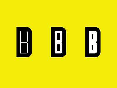 D B Logo b branding d design graphic design lettering logo minimal type