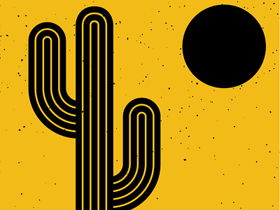Stay Wild black black and gold cactus design geometric graphic design illustration lines minimal vector