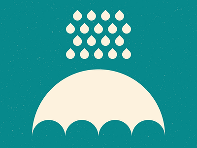 ...But I Like Rainy Days! clean curves design geometric graphic design illustration minimal mod modern rain shape shapes simple swiss vector water