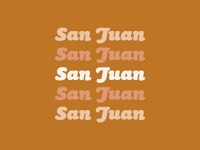 The beautiful, San Juan bold bold font clean colors design geometric graphic design letters repetition retro type typography