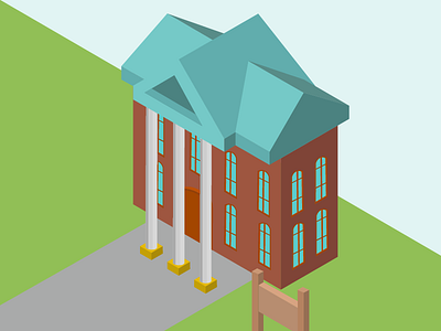 Isometric Building design illustration isometric