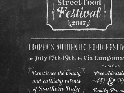 Street Food Fest chalk chalkboard festival food lettering street typography