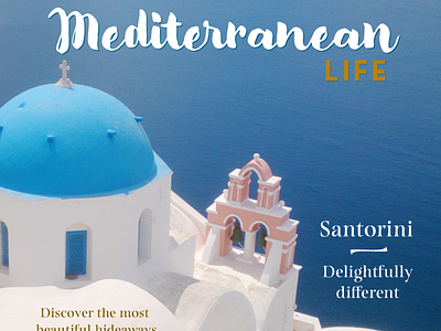 MediterraneanLife cover font lettering magazine mediterranean typography