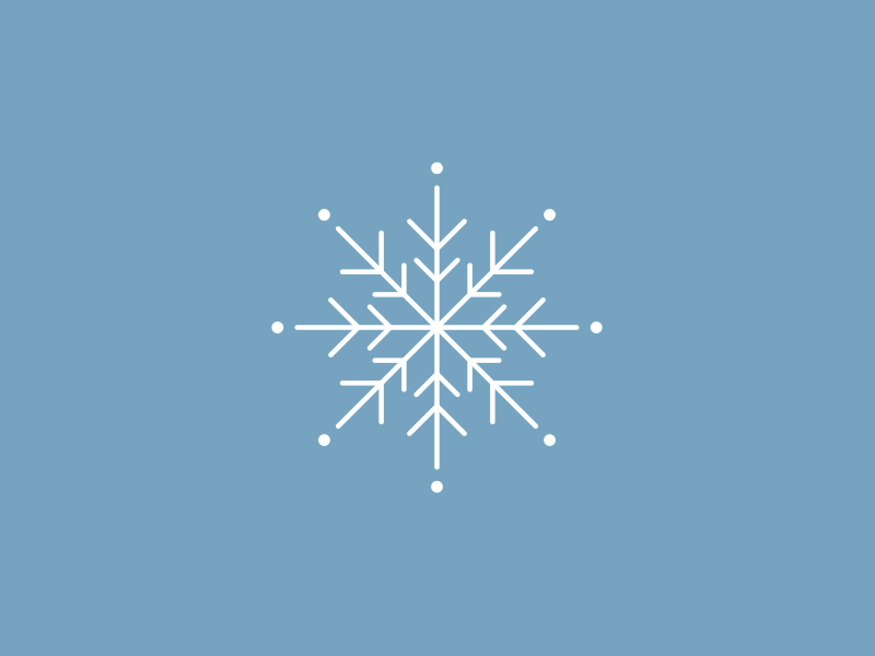 Snowflake animated gif graphic design illustraion minimalism snowflake
