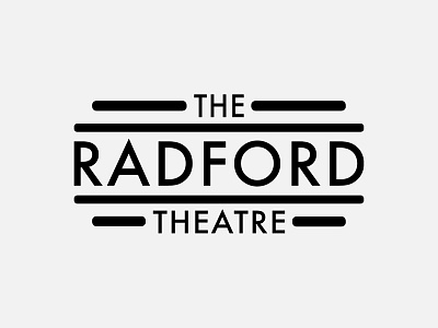 Logo – The Radford Theatre art deco brand design brand identity branding graphic design logo logo design typography